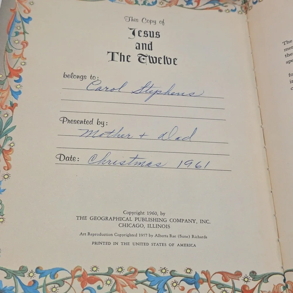 Jesus‎ and the Twelve Geographical Publishing 1960